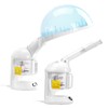 Happybuy Hair Steamer, 2-in-1 Professional Hair & Facial Steamer with