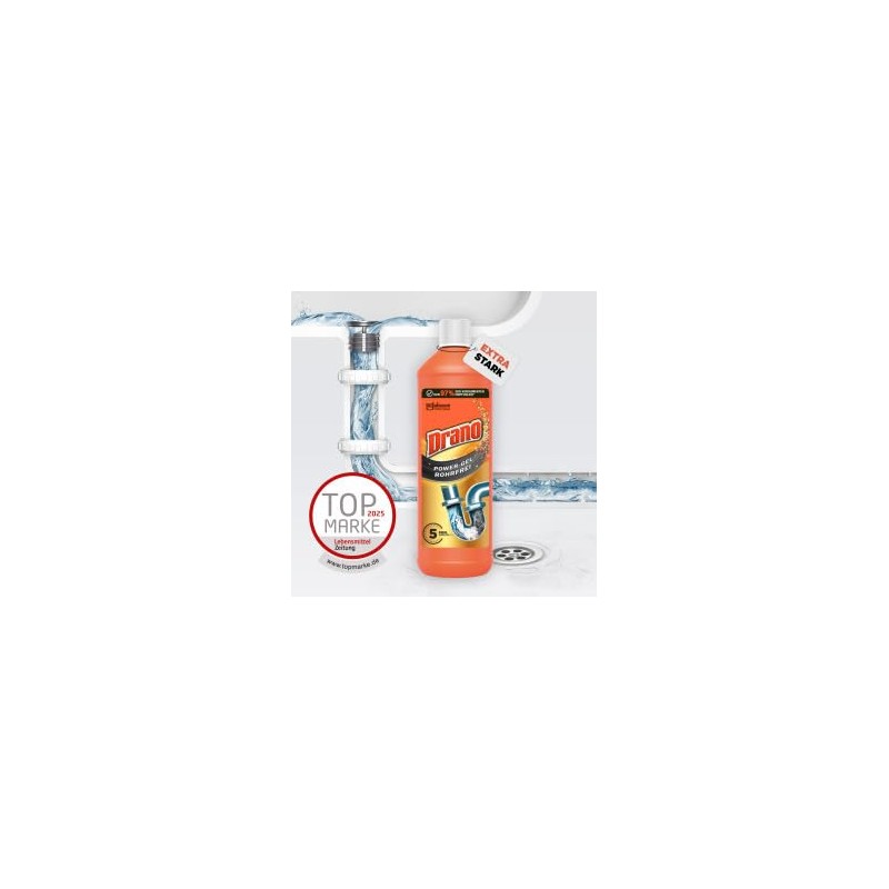 Drano Power Gel Pipe Free Drain Cleaner, Drain Cleaner, Pipe