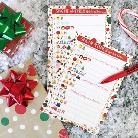 DISTINCTIVS Christmas Party Game - Sing Me an Emoji, 25 Players
