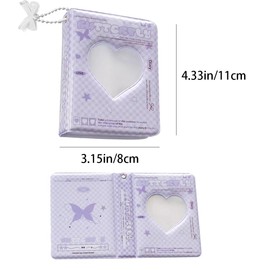 FRAINBOWZ 3 Inch Kpop Photo Card Binder, Mini Album Holder Organizer Book, Photocard Sleeves, Waterproof Album Collection for Idol Photos Gifts