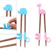 VANANA Training Chopsticks, 4 Pairs Kids Children Chopsticks Reusable Bamboo