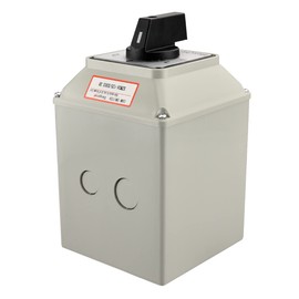 Heschen Universal Rotary Cam Selector Changeover Switch, SZW26-125/D303.3D, 660V 125A, ON-OFF-ON 3 Position, 3 Phase, 12 Terminals, with Master Switch Exterior Box