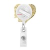 Hanreshe Nurse Badge Reel Retractable Heart Badge Holder Cute Nursing