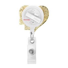 Hanreshe Nurse Badge Reel Retractable Heart Badge Holder Cute Nursing Badge Reel with Clip for Nurse Student