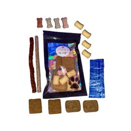 Dog Treat to-Go Bag, Travel & Training Reward Pack, 20 Tasty Treats & Waste Bag, Puppy & Dog Essentials, Snack Pack, Perfect for Walks, Parks & Road Trips, Healthy Bites for Good Pups and Dogs