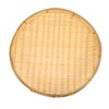 Levemolo 1pc Handmade Bamboo Sieve Round Rice Cleaning Basket Space-Saving