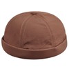 Clakllie Quick Dry Brimless Hat Lightweight Docker Hat Skullcap Rolled