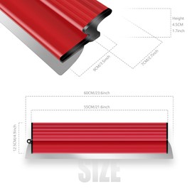 DEKEones 24Inch/60CM Skimming Blade, Stainless Steel Drywall Smoothing Spatula for Large Working Area Wall Decoration Construction Tool