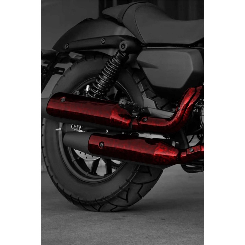 36"x60" (3FTx5FT) Red PET Marble Forged Carbon Fiber Textured Gloss