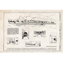 Historic Pictoric : Blueprint HABS Cal,19-SIMA,1- (Sheet 9 of 9) - Bella Vista Terrace, Mountain Trail & Alegria Avenue, Sierra Madre, Los Angeles County, CA 12in x 08in