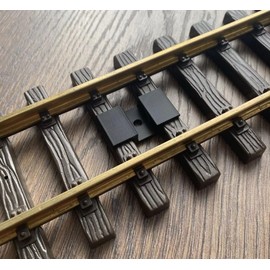Track Mounting Compatible with Piko LGB Tracks (Straight, R1, R2, R3, R5) Black UV Resistant (30x)