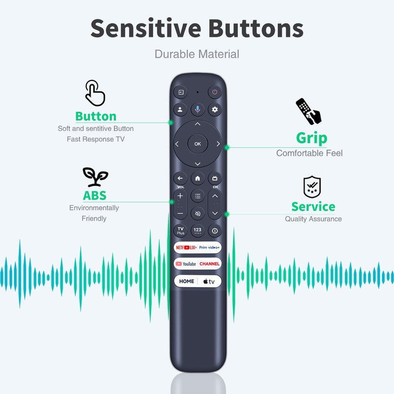 RC813 FMB1 Replacement Infrared Remote Control for TCL Google TV