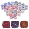 STOBOK 20pcs Multi-use Nail Glitter Gradient Glitter for Manicure Safe