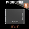 50 Pack 11 x 14 Inch Sheet Protectors, Heavyweight Landscape