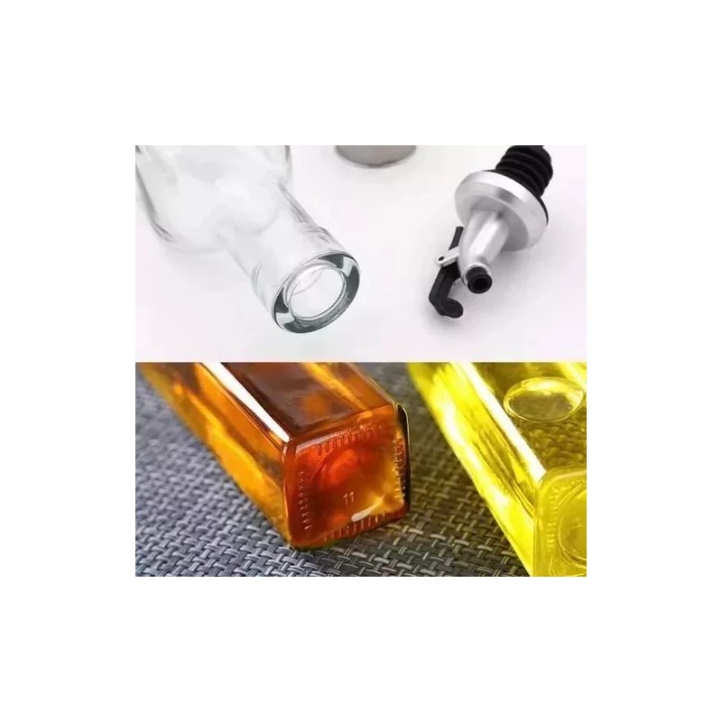 RIVERSOFY 2 Botella Dispensador Aceite Vinagres Vinagreta 500ml