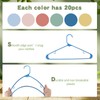 Jetec 120 Pcs Plastic Clothes Hangers Bulk Heavy Duty Hangers
