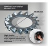 DOJA Barcelona Washers Serrated Set M8 Galvanised Steel Pack 200