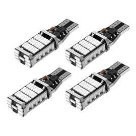 RGOAANC 4 PCS LED Reverse Lights, Reverse Light Bulb, T15 4014 45SMD Back Up Turn Signal Bulbs, Universal Car Accessories 6500K High Brightness Brake Stop Cargo Backup Lights for Most Cars (Red)