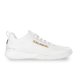 Salming Viper Pro (White/Gold) Men's Low Squash Shoes (1234060-0740) 11.5