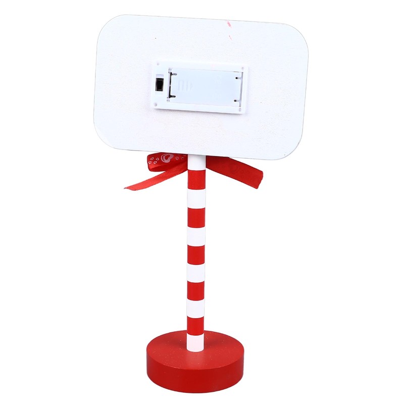 Christmas Stop Here Decor Metal Solid Wood LED Delicate Santa