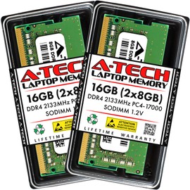 A-Tech 16GB Kit (2x8GB) RAM for Dell OptiPlex 7040M, 7040 Micro, 3046M, 3046 Micro | DDR4 2133 MHz SODIMM PC4-17000 Memory Upgrade