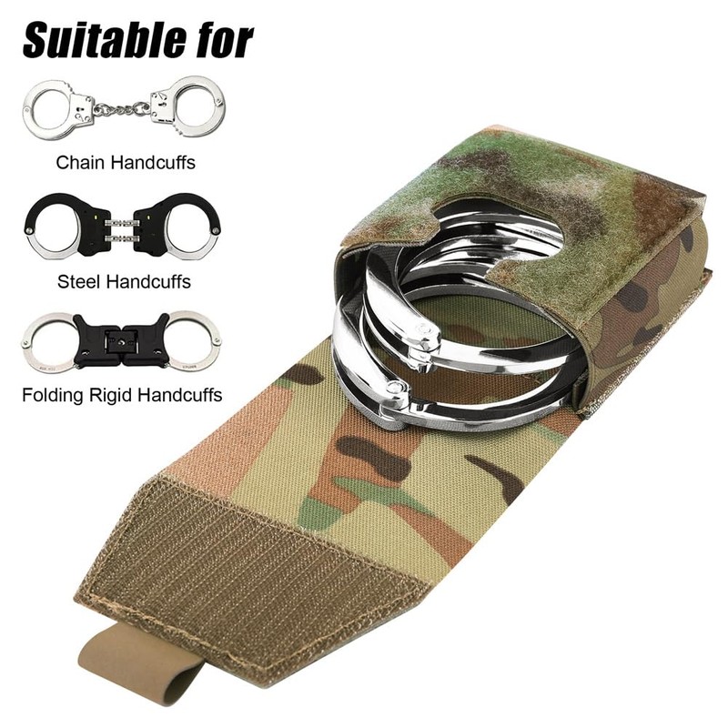 KRYDEX Handcuff Holder with MOLLE and Belt Loop Molle Handcuff