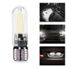 10pcs 12V W5W T10 194 Glass COB Filament LED Car