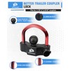 METOWARE Universal Trailer Coupler Ball Lock, Adjustable Heavy-Duty Trailer Hitch
