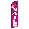 Nails Flag Flutter Feather Banner Swooper Extra Wide Windless