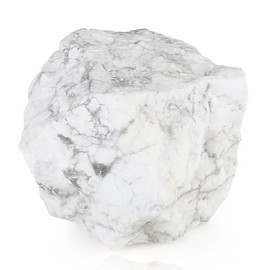 XIANNVXI XIANNVXI Gro?e Wei? Trkis Rohstein Kristalle Naturstein Wei? Trkis Stein Echt Natrlicher Kristall Steine Reiki Premium Wasserstein 4.5C5.5 cm,1PC