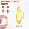 50-Pack Crystal Icicle Prisms, 34mm/1.34 Inch Chandelier Pendant Maker Hanging