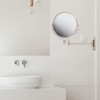 JERDON 8-Inch Two-Sided Swivel Wall Mount Mirror - Makeup Mirror