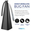 Treva FD15001 Bug and Fly Deterrent/Repellent Fan, 4 Pack, Black