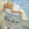 Xmsaitar Christian Coastal Beach Towel, Scripture Bible Verse When You