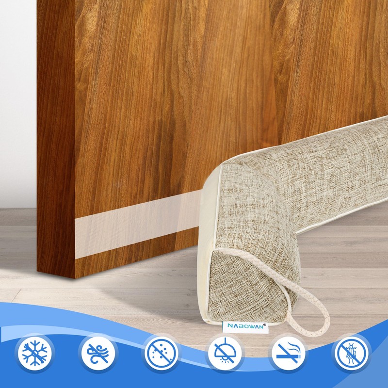 NABOWAN 30" Weighted Under Door Draft Stopper -Triangular Door Draft