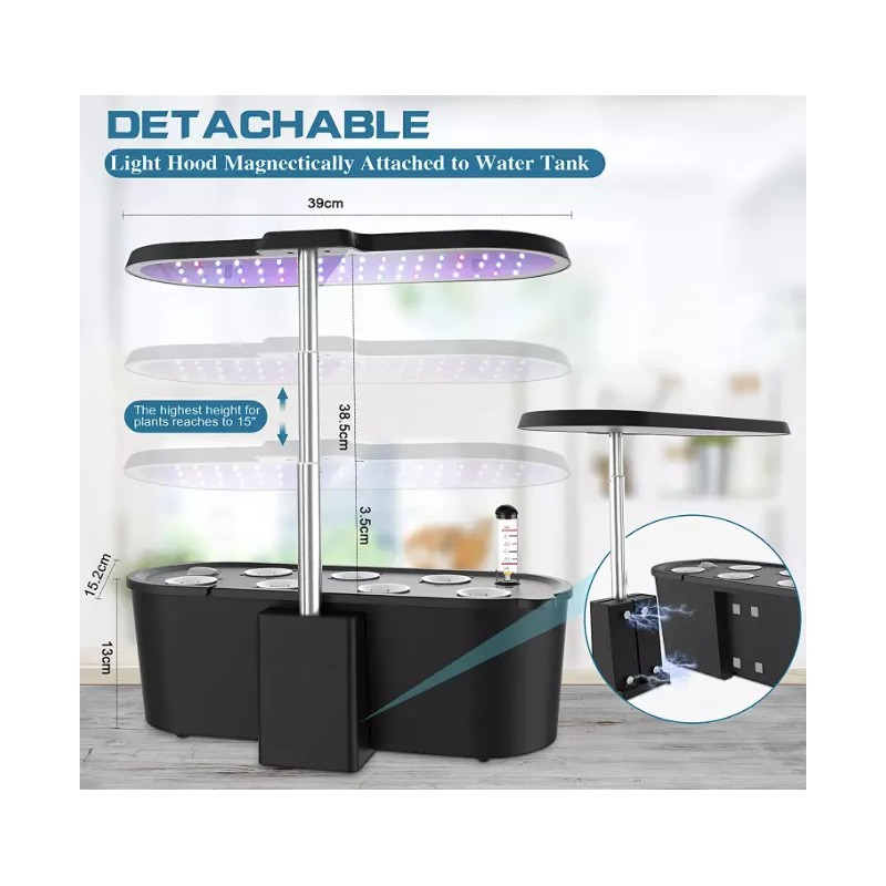 TRECAAN Indoor Herb Garden Kit, Hydroponics Growing System, 7 Pod