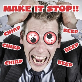 Larkmo Funny Hidden Annoying Beeper Office Prank Devices, Hidden Noise Maker Includes Multiple Sounds, Cricket Chirp, Beep & More, Makes A Great Practical Joke For An April Fools Day Gag