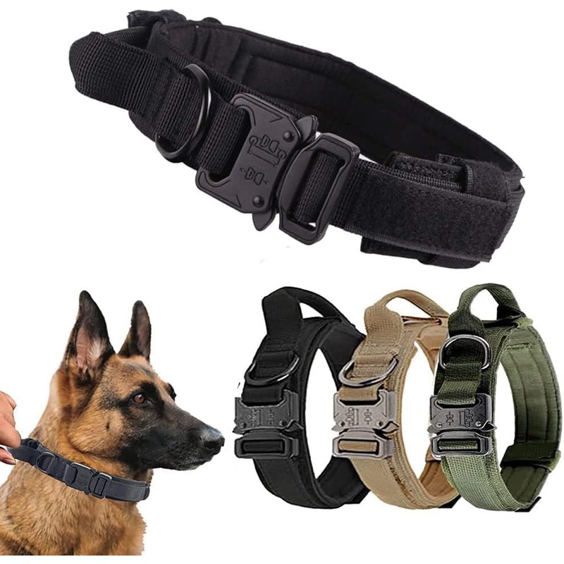Collar para Perro, Correa para Perro, Collar de Nailon Militar
