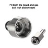 FERRODAY Stainless Steel Carbonation Cap Forced Carbonation PET Bottle Filling
