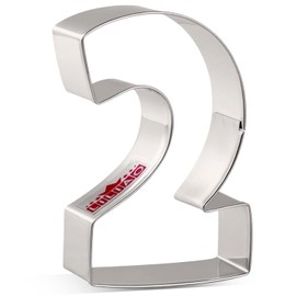 LILIAO Number 2 Cookie Fondant Biscuit Cutter for Birthday/Anniversary/Special Day - 2.4 x 3.6 inches - Stainless Steel