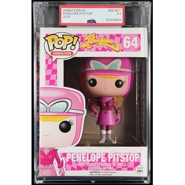Animation: Penelope Pitstop™ Collectible Vinyl Figure #64, Fully Encapsulated Bundle with Compatible Funko™ Pop!™ PSA Hard Protector Case, PSA Grade 8.5 NM-MT+