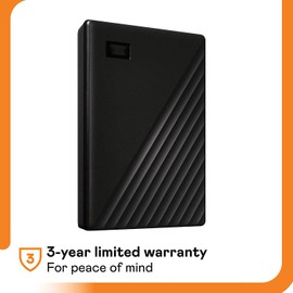 2TB My Passport Portable External Hard Drive, Black - WDBYVG0020BBK-WESN