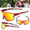 MARIDA Youth Sports Sunglasses for Boys Girls,Wraparound UV400 Protection Football