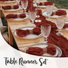 3 Pack Terracotta Cheesecloth Table Runner, 10FT Rusty Red/Burnt Orange