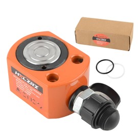 HZLZRZ 20 Ton Hydraulic Ram Jack and Single Acting Lifting Cylinders, Porta Power Hydraulic Kit, Industrial Mini Cylinder, Stroke 0.44in (Jack/201)