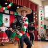 GRUPO CARNAVALLIA 2 Guías Flor Cempasúchil Tricolor Artificial Día Muertos