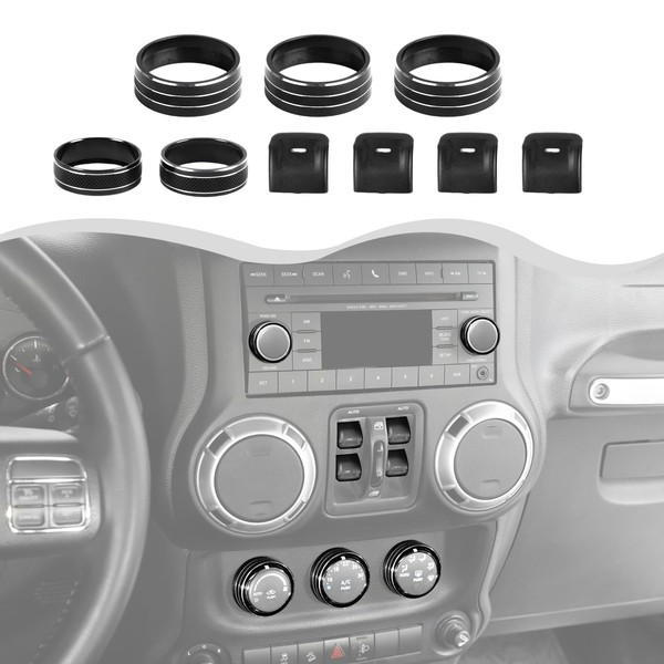 HTHE Black Center Console Air Conditioning Control Panel Cover/Dashboard Dash
