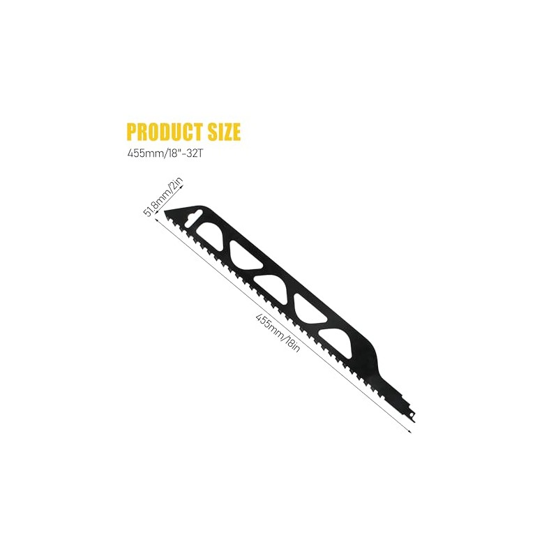 18 inches Reciprocating Saw Blade for Cutting Brick/Masonry/Porous Concrete