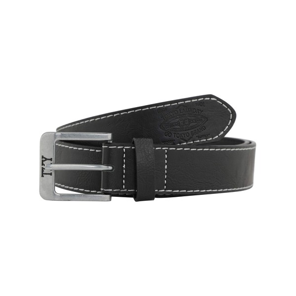 Tokyo Laundry Men's Jonason Faux Leather Chunky Buckle Belt -