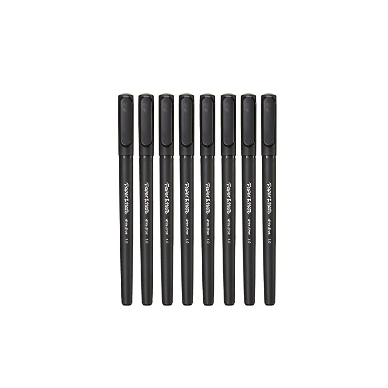 Paper Mate Write Bros Ballpoint Stick Pen, Black Ink with